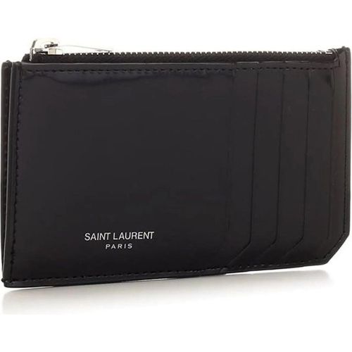 Leather Card Case - Größe ONE SIZE - Saint Laurent - Modalova