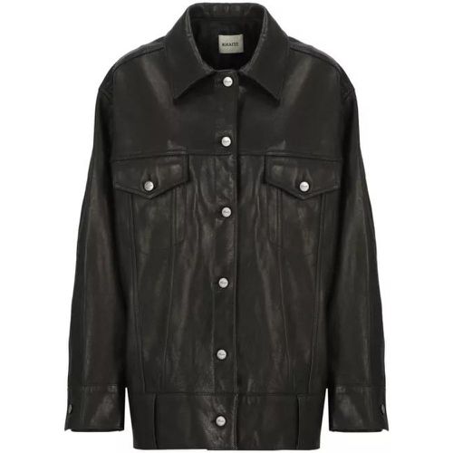 Black Leather Jacket - Größe 36 - black - Khaite - Modalova