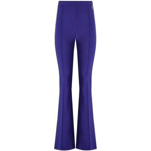 Indigo Blue Flare Trousers - Größe 42 - blue - Elisabetta Franchi - Modalova