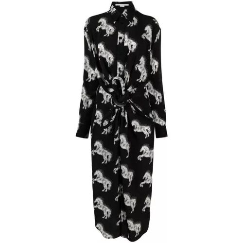 Pixel Horse White/Black Midi Dress - Größe 42 - black - Stella Mccartney - Modalova