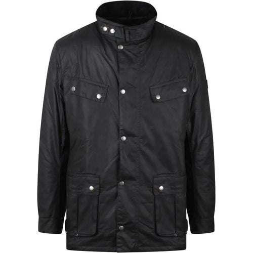 Biker Style Duke Waxed Jacket - Größe L - Barbour - Modalova