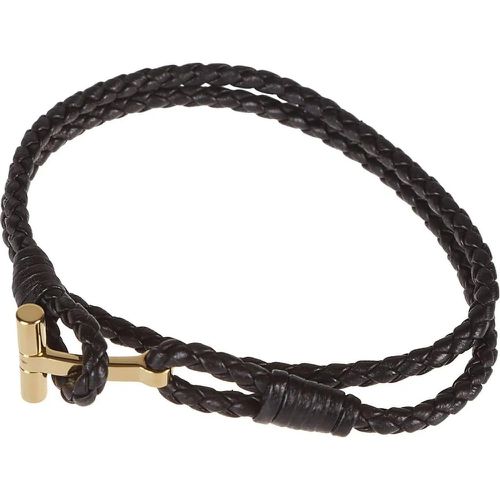 Armbänder - T Wrap Woven Bracelet - Gr. M - in Schwarz - für Damen - Tom Ford - Modalova