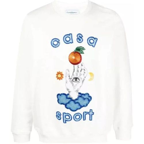 Casa Talisman Crew Neck Sweatshirt - Größe XL - white - Casablanca - Modalova