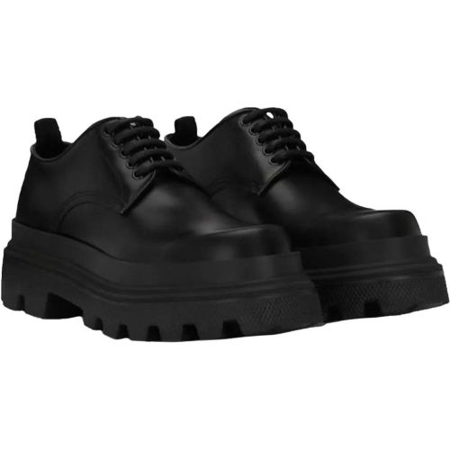 Platform Leather Derby Shoes - Gr. 43,5 (EU) - in - Dolce&Gabbana - Modalova