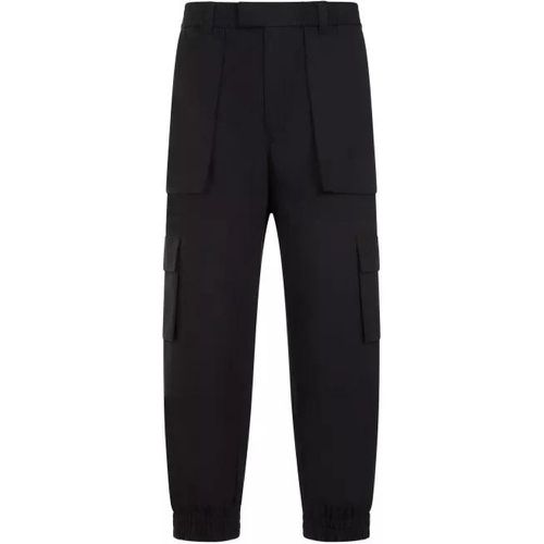 Black Cotton Cargo Pants - Größe 50 - black - alexander mcqueen - Modalova