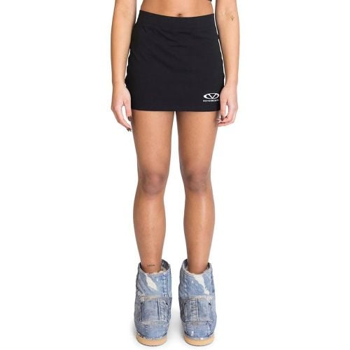 OVAL LOGO MINI SKIRT BLACK/ WHITE - Größe L - Vetements - Modalova