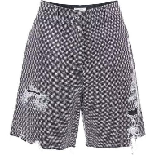 Studded Cotton Shorts - Größe 4 - black - J.W.Anderson - Modalova