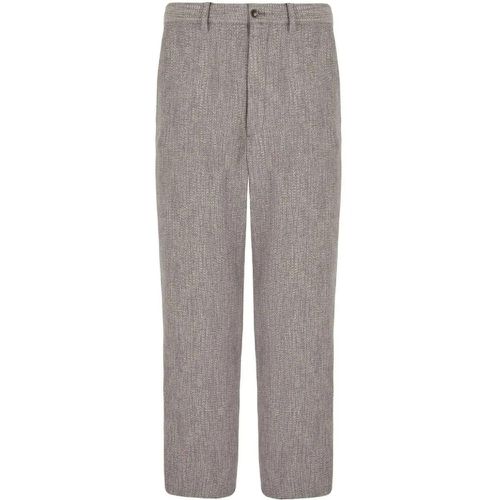 Light Grey Cropped Trousers - Größe 48 - Giorgio Armani - Modalova