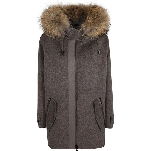 Wool Parka With Fur-Trimmed Hood - Größe S - P.A.R.O.S.H. - Modalova