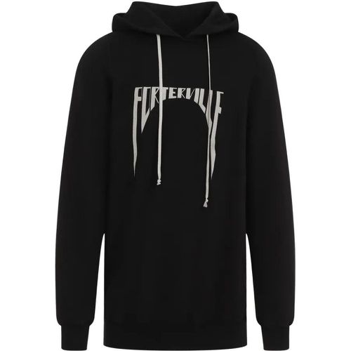 Black Cotton Hoodie - Größe M - Rick Owens - Modalova