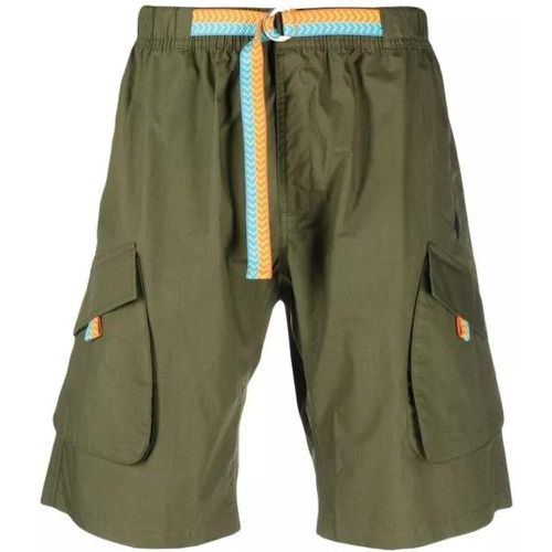 Khaki Cotton Shorts - Größe M - green - Marcelo Burlon - Modalova