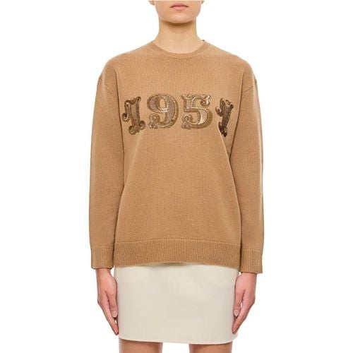 Plata 1952 Sequin Logo Knit Sweater - Größe M - Max Mara - Modalova