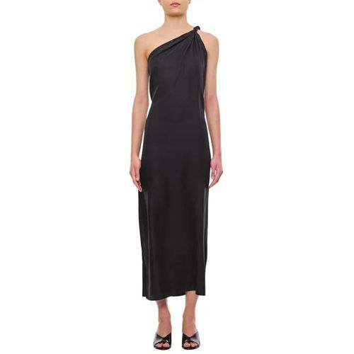 Silk Single-Shoulder Midi Dress - Größe XS - schwarz - Loulou Studio - Modalova