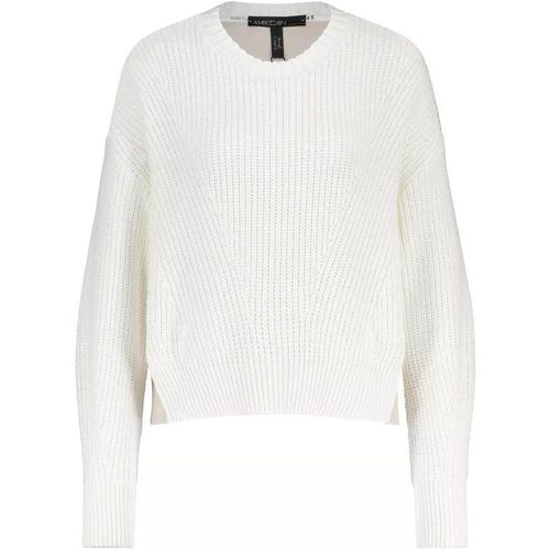 Oversize-Pullover im Material-Mix - Größe 42 - white - Marc Cain - Modalova