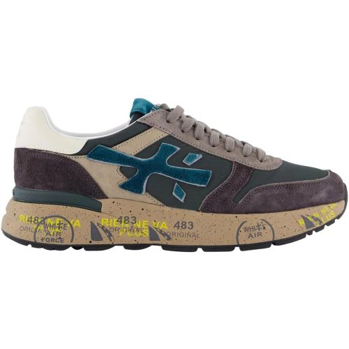 Low-Top Sneaker - Heren Mick Sneaker Grijs/Blauw - Gr. 40 (EU) - in - für Damen - Premiata - Modalova