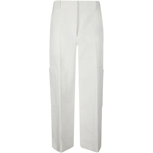 Classic Viscose Trousers With Hook And Zip Closure - Größe 4 - Khaite - Modalova