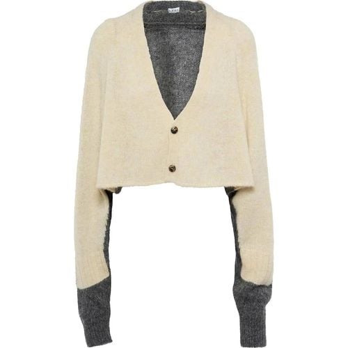 Cropped Wool Cardigan - Größe XS - Loewe - Modalova