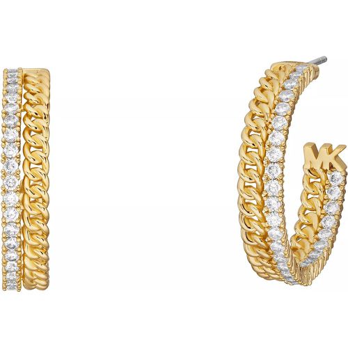 Ohrringe - 14K -Plated Chain Hoop Earrings - Gr. unisize - in - für Damen - Michael Kors - Modalova