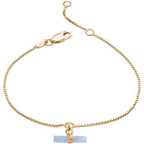 Armband - Mini Agate T-Bar Bracelet - Gr. M - in Blau - für Damen - Rachel Jackson London - Modalova