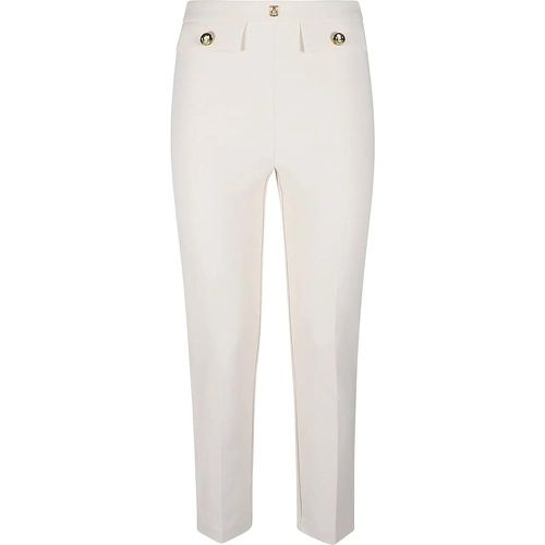 Essential Pant White - Größe 40 - Elisabetta Franchi - Modalova