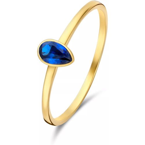 Ring - Baguette 14 Karat Ring mit Zirkonia - Gr. 48 - in Blau - für Damen - Isabel Bernard - Modalova