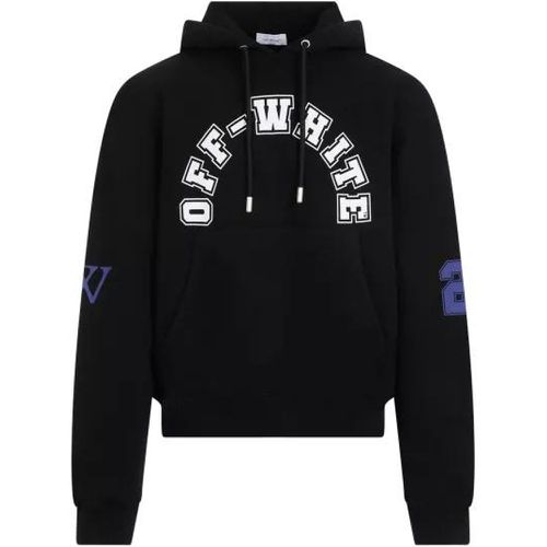 Black Cotton Football Over Hoodie - Größe S - black - Off-White - Modalova