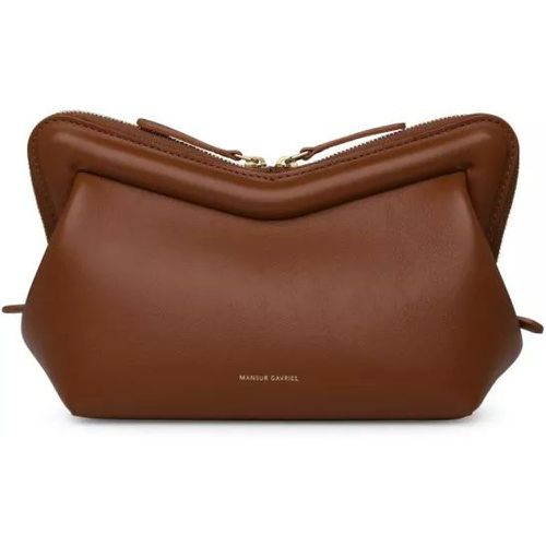Shopper - Mini Frame Shoulder Bag In Brown Leather - Gr. unisize - in - für Damen - Mansur Gavriel - Modalova