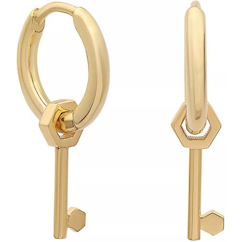 Ohrringe - Mini Key Huggie Hoop Earrings - Gr. unisize - in - für Damen - Rachel Jackson London - Modalova