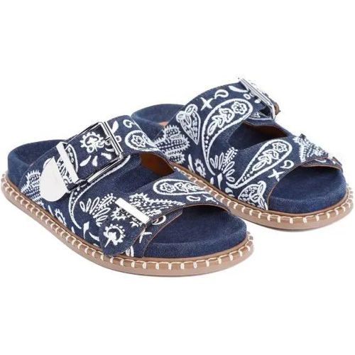 Sandalen - Rebecca Blue Cotton Flat Sandals - Gr. 36 (EU) - in - für Damen - Chloé - Modalova