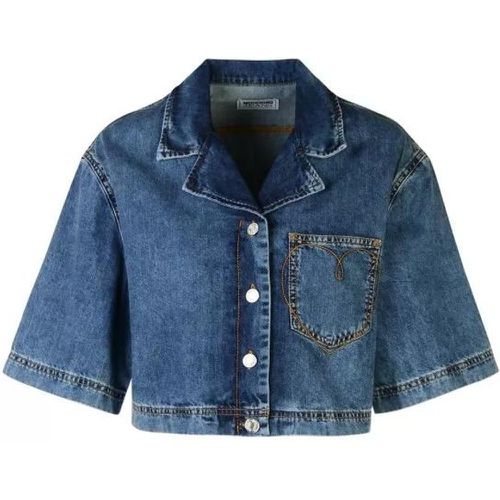 Jeans' Cotton Shirt - Größe M - Moschino - Modalova