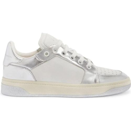 Low-Top Sneaker - witte sneakers met grijze afwerking - Gr. 40 (EU) - in - für Damen - giuseppe zanotti - Modalova