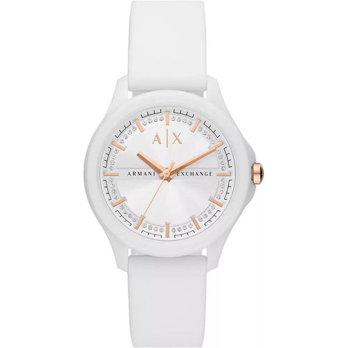 Uhr - Three-Hand Silicone Watch - Gr. unisize - in Weiß - für Damen - Armani Exchange - Modalova