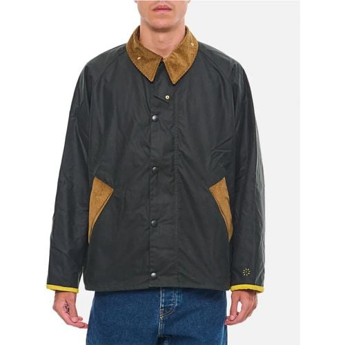 Flower Mountain Transport Wax Jacket - Größe L - blau - Barbour - Modalova