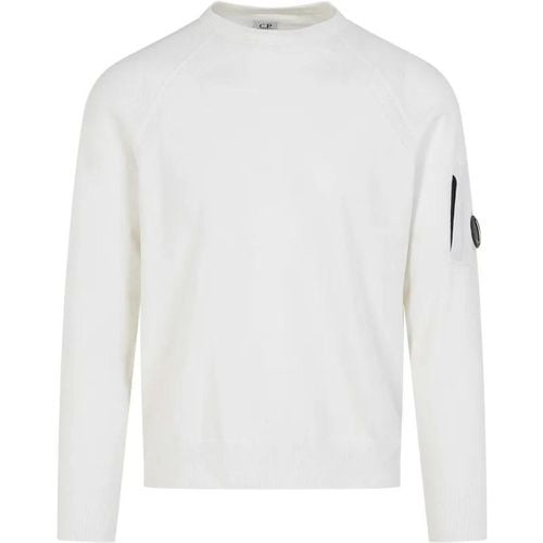 Gauze White Virgin Wool Crew Neck - Größe XL - weiß - CP Company - Modalova