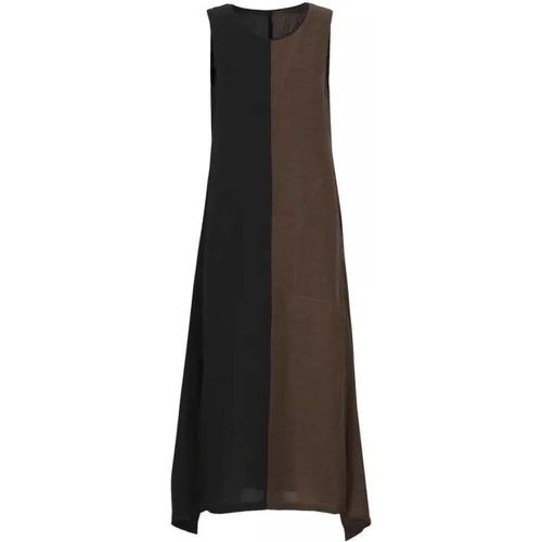 Black And Brown Aerial Dress - Größe L - black - Uma Wang - Modalova
