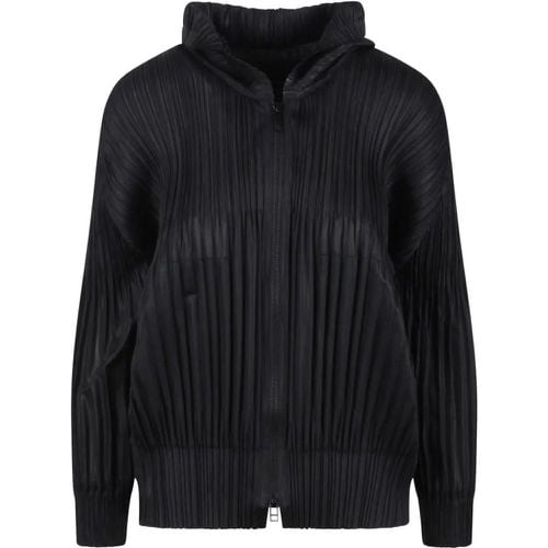 Pleated Hoodie - Größe 3 - ISSEY MIYAKE PLEATS PLEASE - Modalova