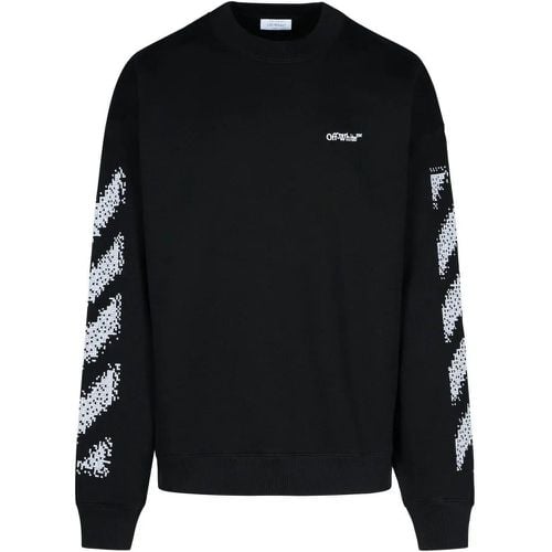 Pixel Skate' Black Cotton Sweatshirt - Größe L - Off-White - Modalova