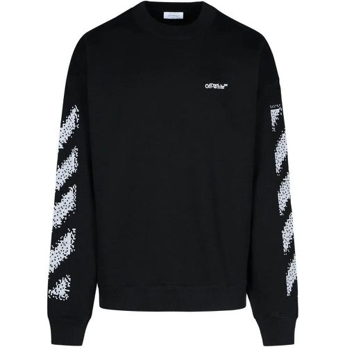 Pixel Skate' Black Cotton Sweatshirt - Größe L - schwarz - Off-White - Modalova