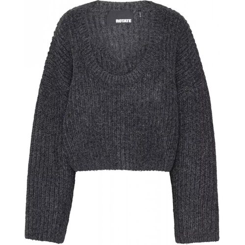 Dunkelgrauer Grobstrickpullover - Größe 34 - multi - Rotate - Modalova