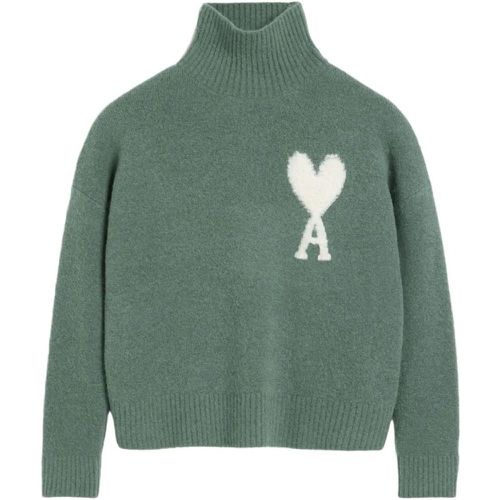 Funnel Neck Sweater - Größe L - AMI Paris - Modalova