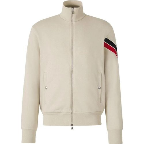 Tricolor Logo Zipper Sweatshirt - Größe M - Moncler - Modalova