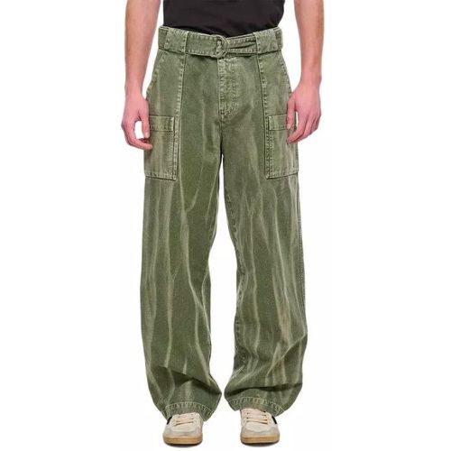Wide Leg Cargo Trousers - Größe M - green - J.W.Anderson - Modalova
