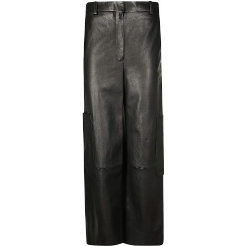 Lambskin Trousers With Side Pockets - Größe 6 - Khaite - Modalova