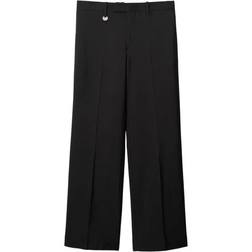 Trousers With Logo - Größe 48 - schwarz - Burberry - Modalova