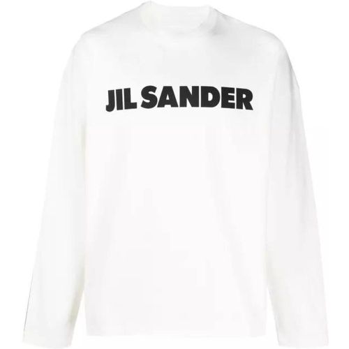 T-Shirt Printed Logo L/S White - Größe L - white - Jil Sander - Modalova