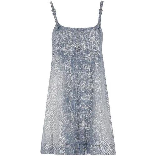 Dress With Glitter - Größe 42 - blue - Versace Jeans Couture - Modalova