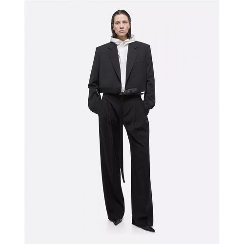 Schwarzer, cropped Tuxedo Blazer - Größe 34 - Helmut Lang - Modalova