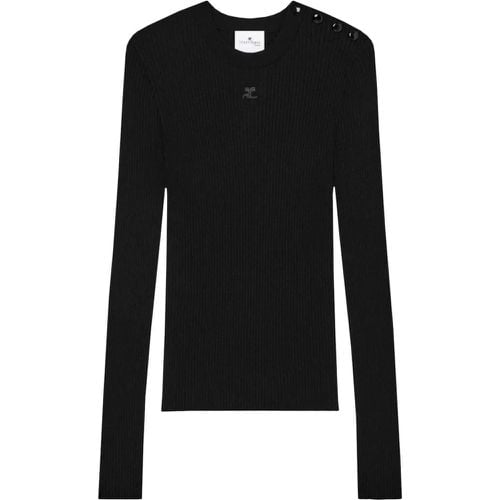 Logo Knit Sweater - Größe M - Courrèges - Modalova