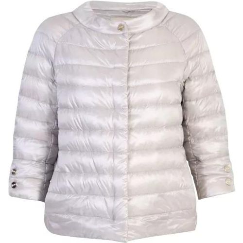 Nylon Padded Cape Jacket - Größe 40 - white - Herno - Modalova