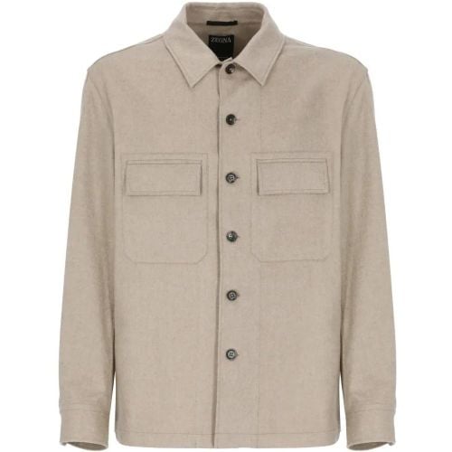 Cashmere Overshirt - Größe L - Zegna - Modalova